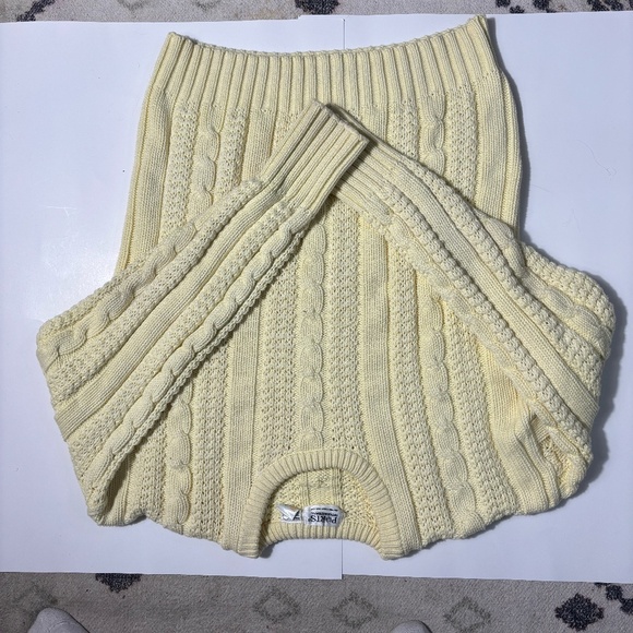 cable knit vintage sweat butter yellow - Picture 2 of 7